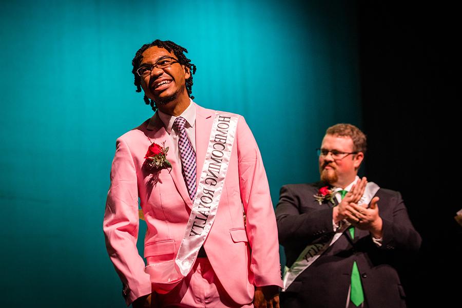 Darren Ross was among Northwest's Homecoming royalty last fall and crowned king during the annual Variety Show. (Photo by Lauren Adams/Northwest Missouri State University)