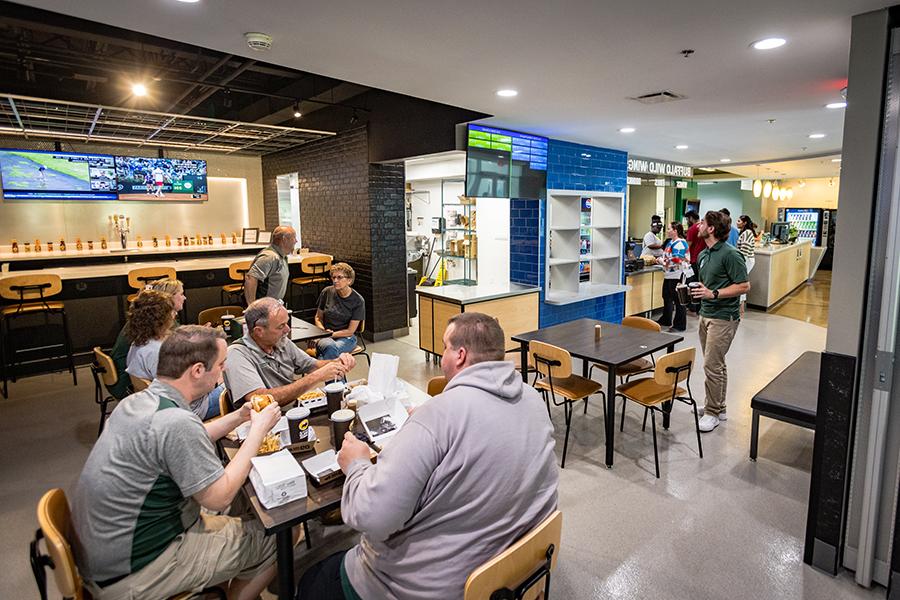 Buffalo Wild Wings Go on the Northwest campus offers the restaurant's classic menu items for takeout or a dine-in experience. (Photos by Lauren Adams/Northwest Missouri State University)